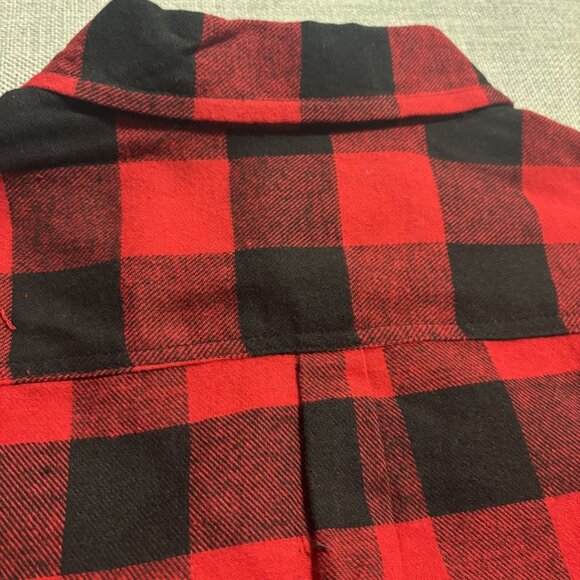 Matix Red & Black Plaid Flannel Shirt Sizes S,M,L,XL - Picture 11 of 14